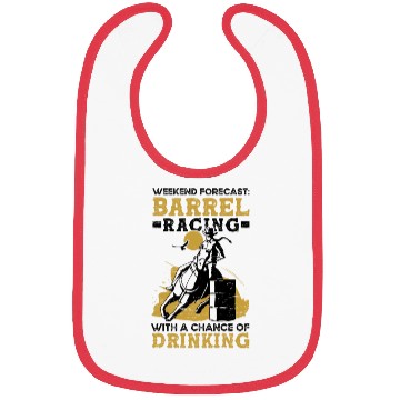 Discover Barrel Racing Drink Beer Rodeo Equestrian Horse Bibs
