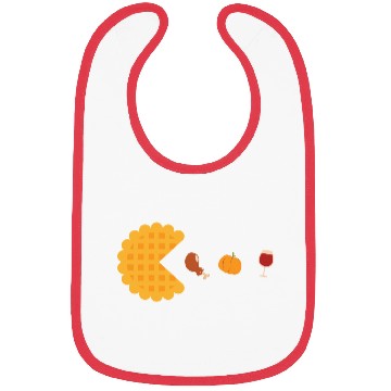 Discover Thanksgiving Wine Pumpkin Pie Turkey Bibs