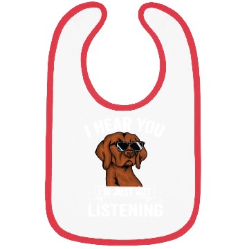 Discover Vizsla lover cute dog design Bibs