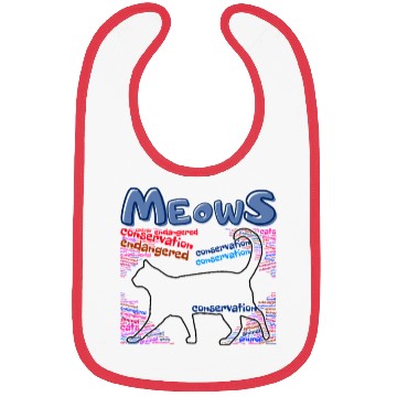Discover Meows Black Cat Bibs