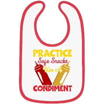 Discover Practice Safe Snacks Use A Condiment Ketchup Bibs