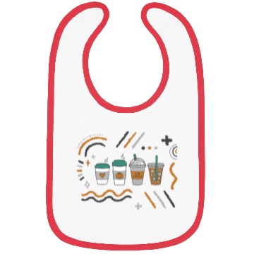 Discover Halloween Bibs, Cute Halloween Coffee Latte