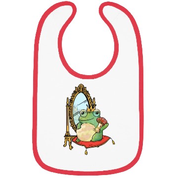 Discover Classy Royalty Prince Toad Frog Amphibian Bibs