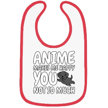 Discover Great Dane Anime Makes Me Happy Bibs