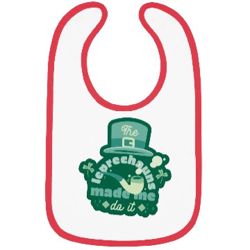 Discover leprechauns made me do it Bibs