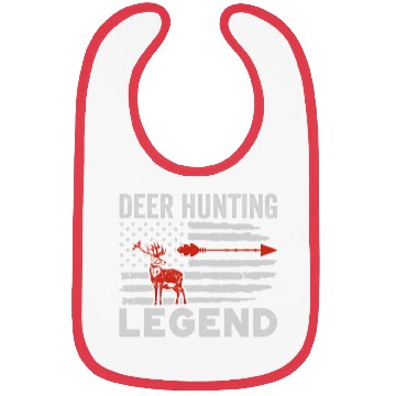 Discover Deer Hunting Legend American Flag Bibs