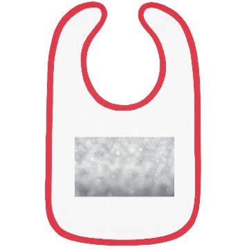 Discover Grey Bokeh Christmas Snowflakes Bibs