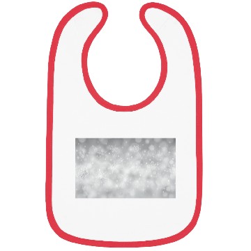 Discover Grey Bokeh Christmas Snowflakes Bibs
