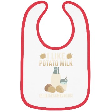 Discover Potato Milk Saying Bibs