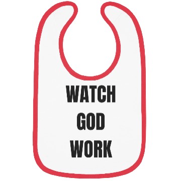 Discover Watch God Work Bibs