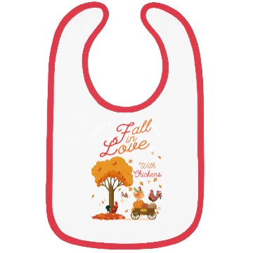 Discover Women Fall Chicken Lover Autumn Bibs