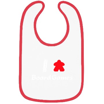 Discover I Love Board Games Bibs