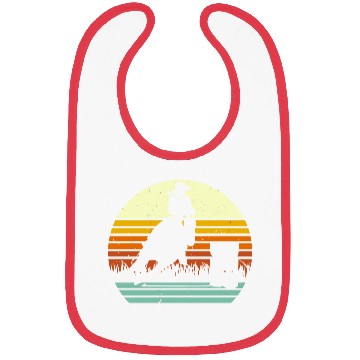Discover Barrel Racing Retro Sun Style Bibs