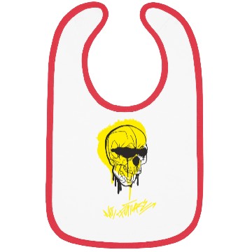 Discover Skull With Glasses Bibs