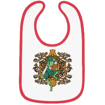 Discover Classy Royalty Prince Toad Frog Amphibian Bibs