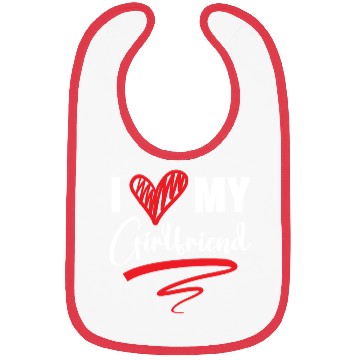 Discover I Love My Girlfriend Valentines Day Cupid Love Bibs