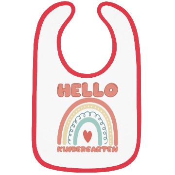 Discover Hello Kindergarten Bohemian Rainbow Student Bibs