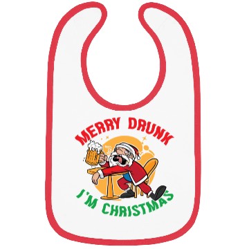 Discover Christmas Beer Merry Drunk I'm Christmas Bibs