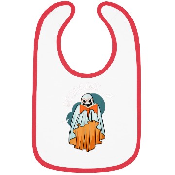 Discover Ghost Book Reading Teacher School Funny Halloween Bibs