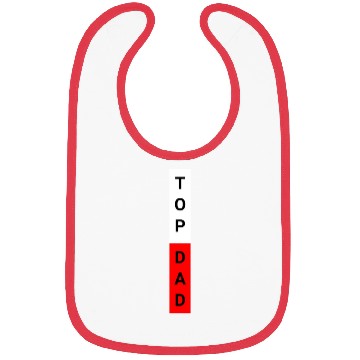 Discover Top Dad Black Red Bibs