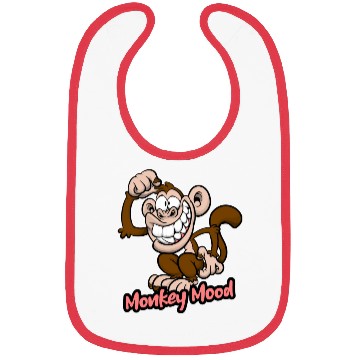 Discover Monkey Mood Bibs