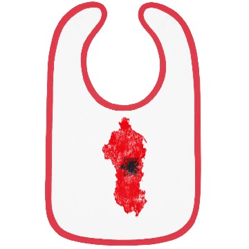 Discover Albania Flag Country Outline Shape Bibs