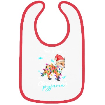 Discover Winter Christmas Pyjama Fox Bibs