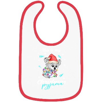 Discover Winter Christmas Pyjama Koala Bibs
