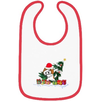 Discover Saint Bernard Christmas Dabbing Santa Xmas Pajama Bibs