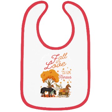 Discover Women Fall Horse Lover Autumn Bibs