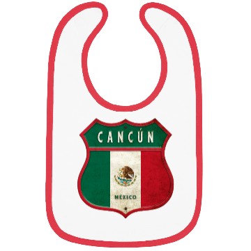 Discover Cancun Mexico coat of arms design Bibs