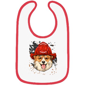 Discover Corgi Firefighter Corgi Dog Lover Bibs