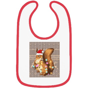 Discover Squirrel Lover Squirrel Ugly Christmas Xmas Bibs