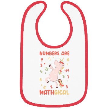 Discover Math Number Lovers Mathematics Unicorn Teacher Bibs