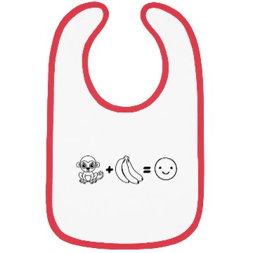 Discover Monkey + Banana = Happy Monkey Bibs
