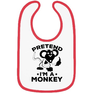 Discover Pretend I'm A Monkey - Orangutan Monkey Lover Bibs