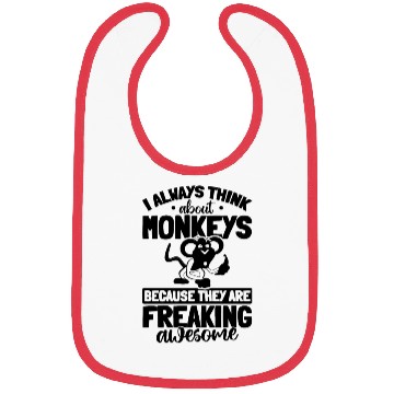 Discover Orangutan Monkey Lover - I always think about Monk Bibs