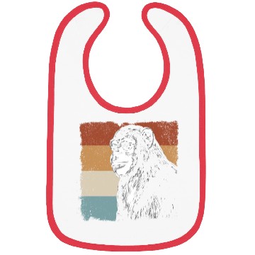 Discover Monkey Chimpanzee Orangutan Monkey - Retro Monkey Bibs