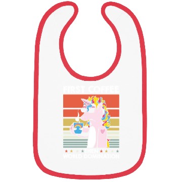 Discover Unicorn Coffee Sunglasses Bibs