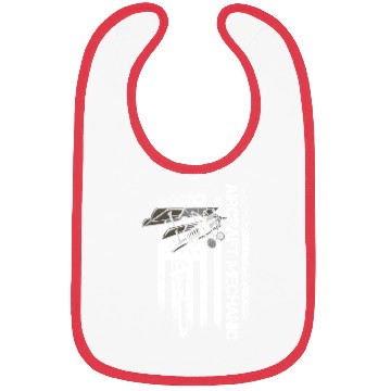 Discover Aircraft Mechanic Us Flag Bibs