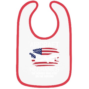 Discover Aircraft Mechanic Us Flag Bibs