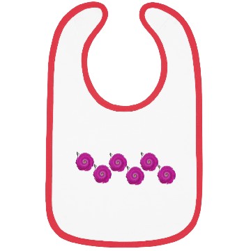 Discover Pink Spiral Flower Bibs