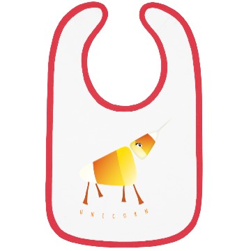 Discover UNICORN Funny Candy Corn Halloween Bibs
