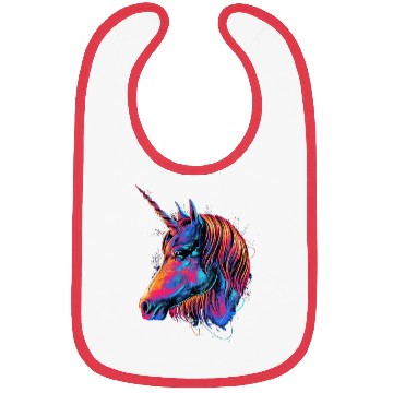 Discover Unicorn colorful Bibs