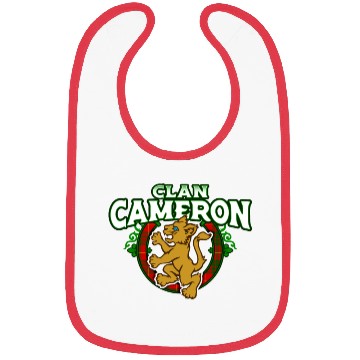 Discover Clan Cameron Cute Baby Lion Rampant Kitten Bibs