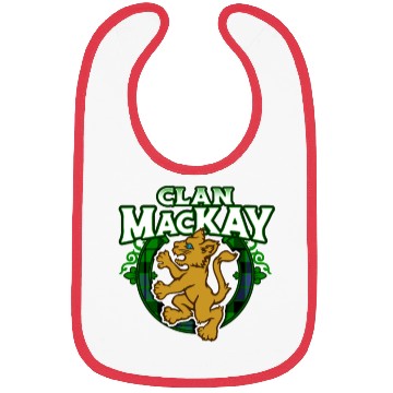 Discover Clan MacKay Cute Baby Lion Rampant Kitten Bibs