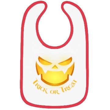 Discover pumpkin horror face Bibs