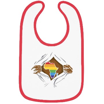 Discover Juneteenth LGBT Pride Flag Rainbow Black Melanin Bibs