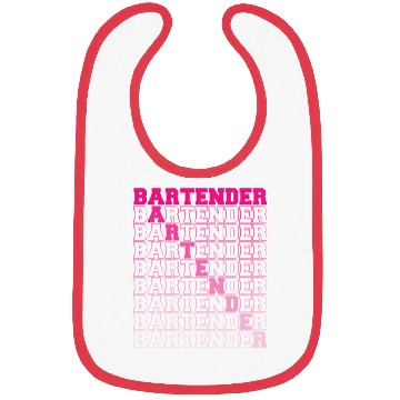 Discover Bartender Typography Graphic Bibs