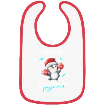 Discover Winter Christmas Pyjama Penguin Bibs